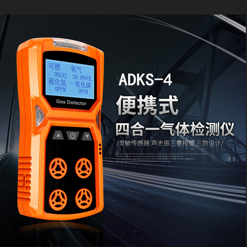 防爆型四合一可燃氣體報警儀ADKS-4