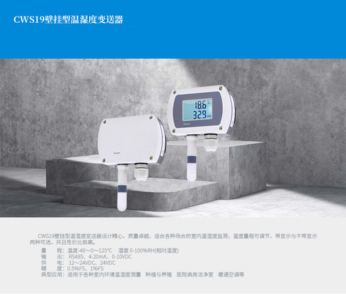 壁掛式溫濕度變送器CWS19